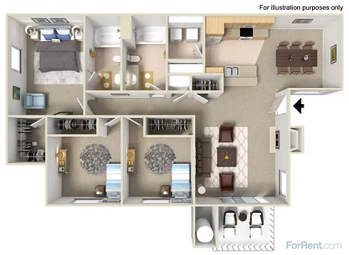 Floor plan 3 Bedroom