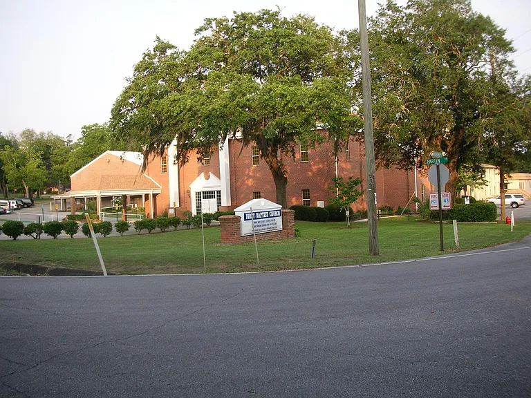 This is the church that is across the street from the Townhome.