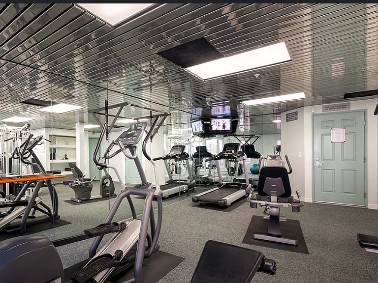 Gym inside building
