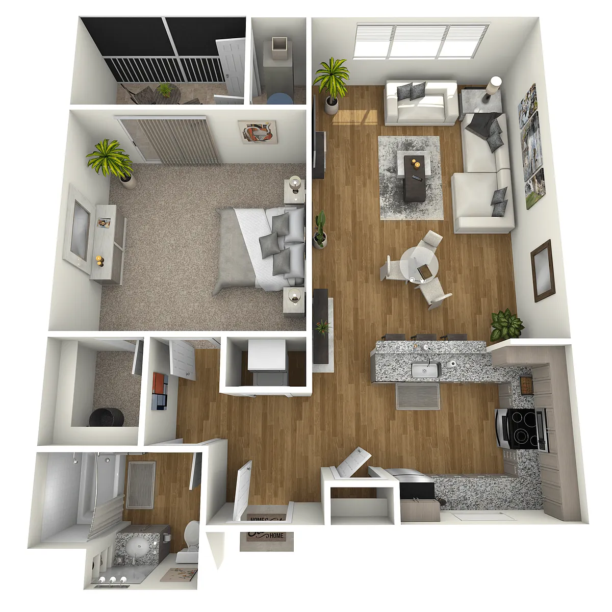 Floor plan 1 BED VILLA