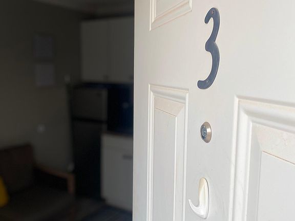Front door to #3