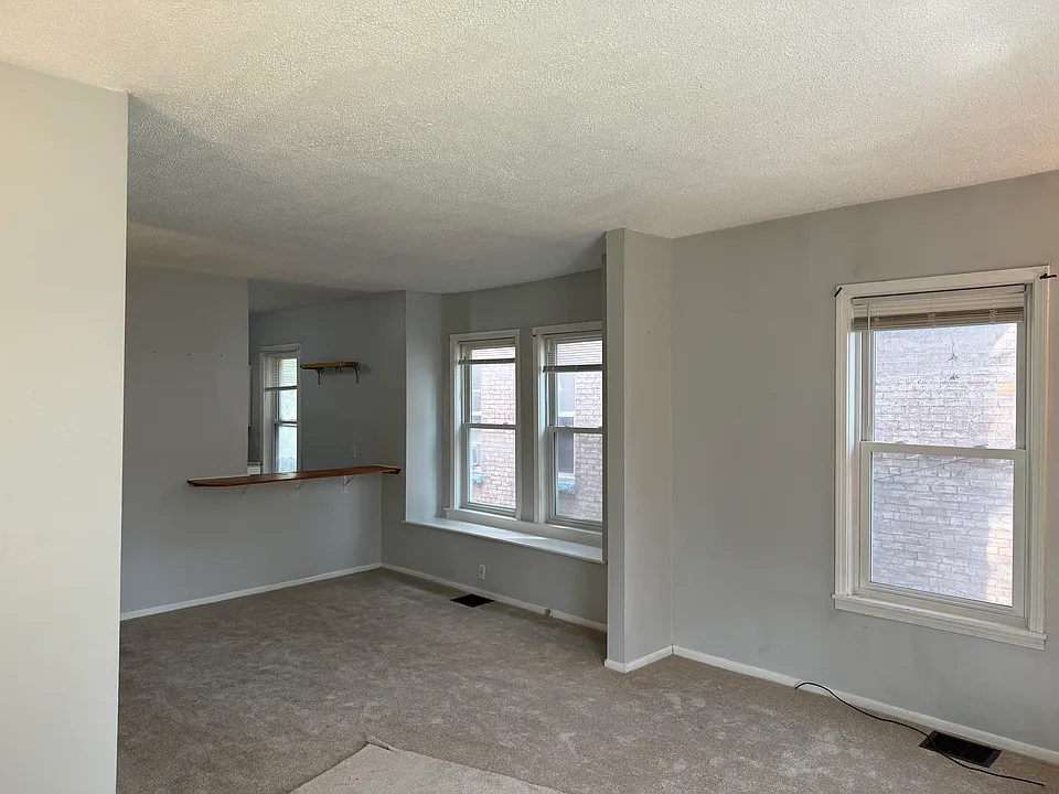 View of dining room and kitchen from LR