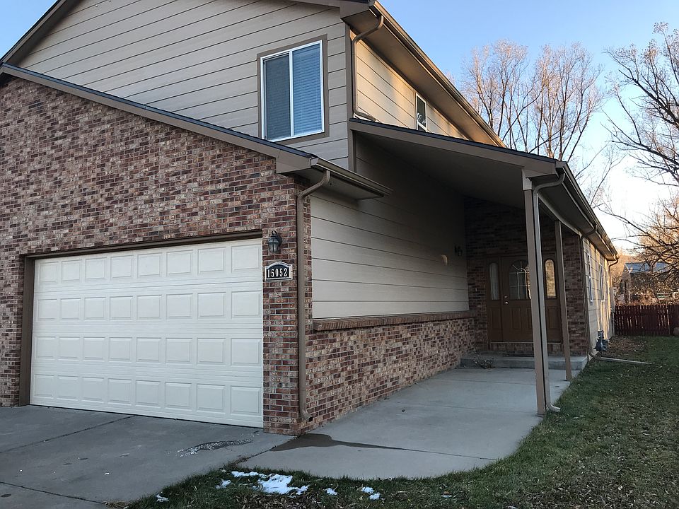 Front door and garage