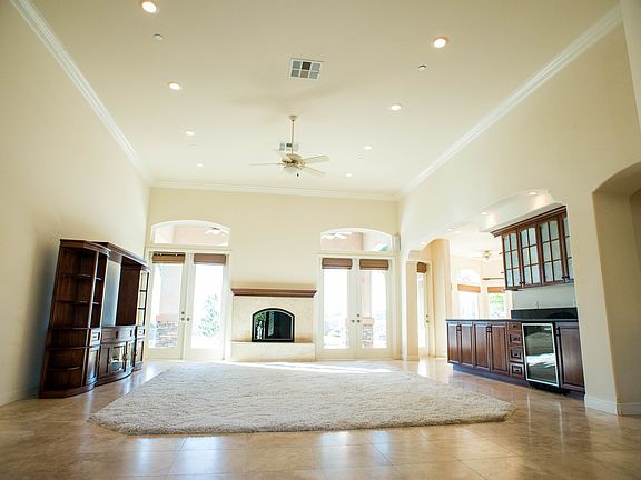 Living room with wet bar