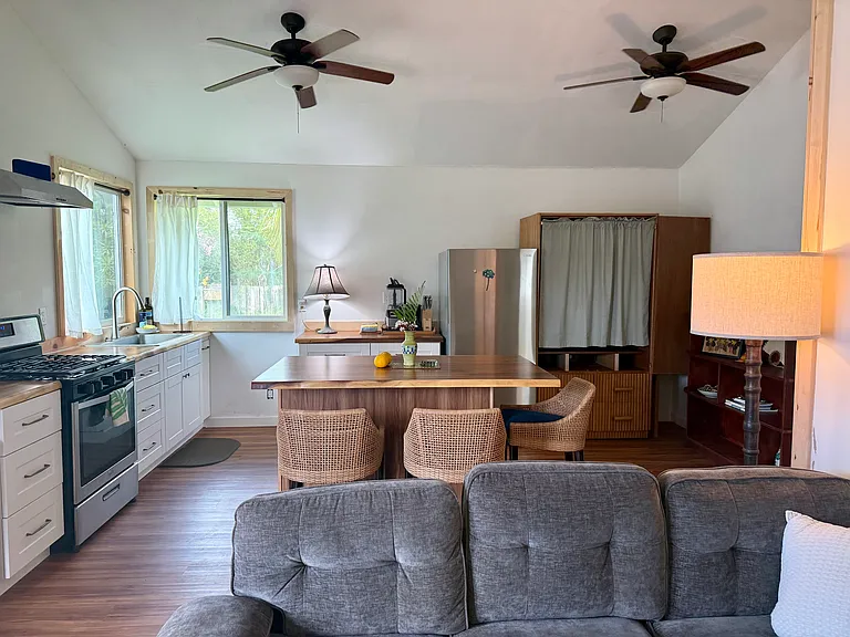 Fully renovated! Multiple ceiling fans in kitchen to create good airflow