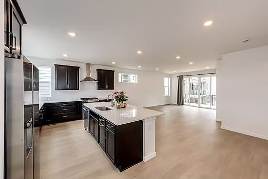 Open Kitchen with island.