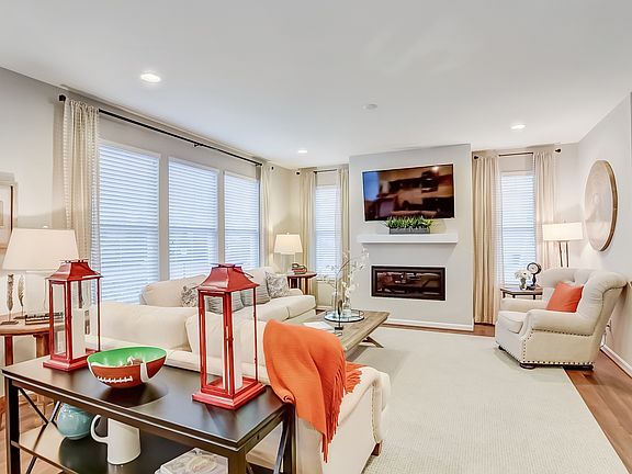 Sun-lit family room