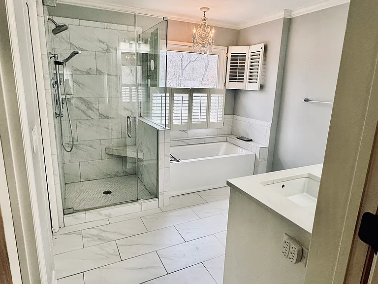 Renovated Master bath