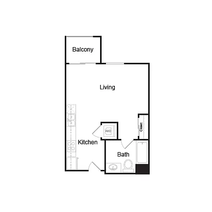 Floor plan S1 Studio