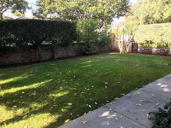 View of front yard looking toward the street