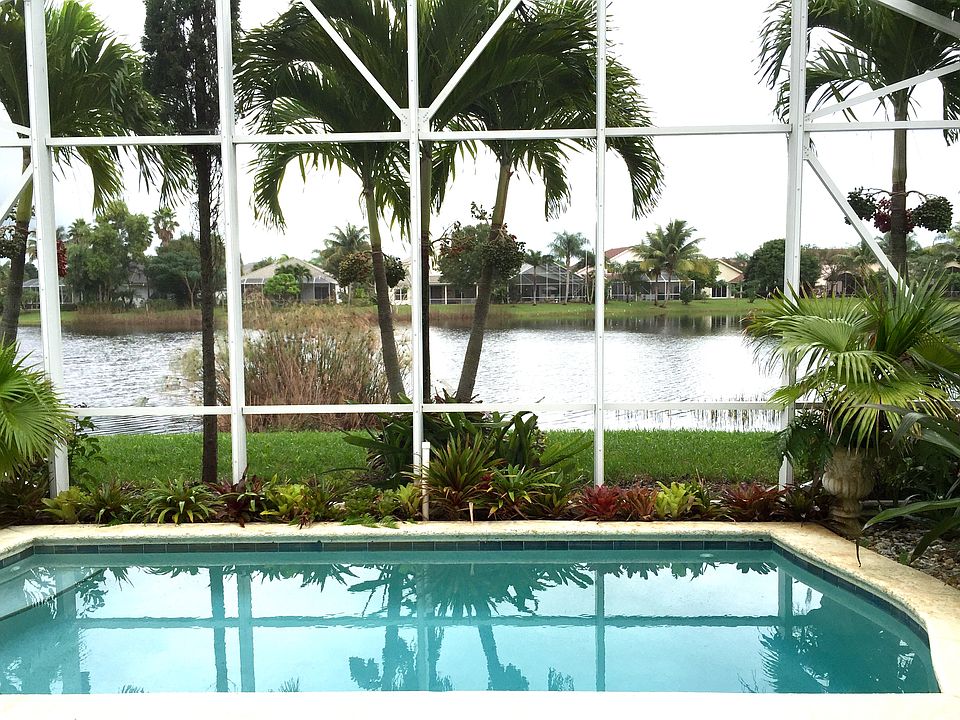 Pool with  peaceful lakeview