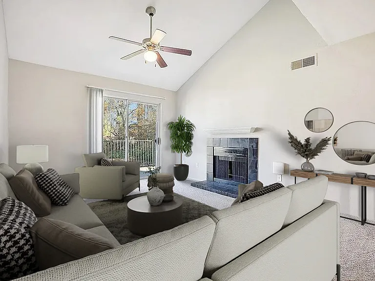 Living Room at Park at Midtown in Greensboro