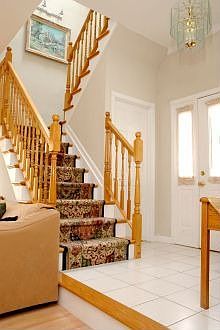 Open oak staircase
