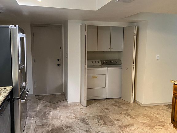 indoor laundry, washer and dryer included