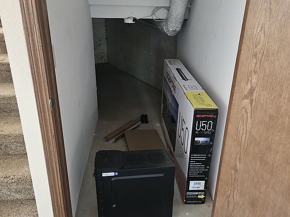 Under stairs storage