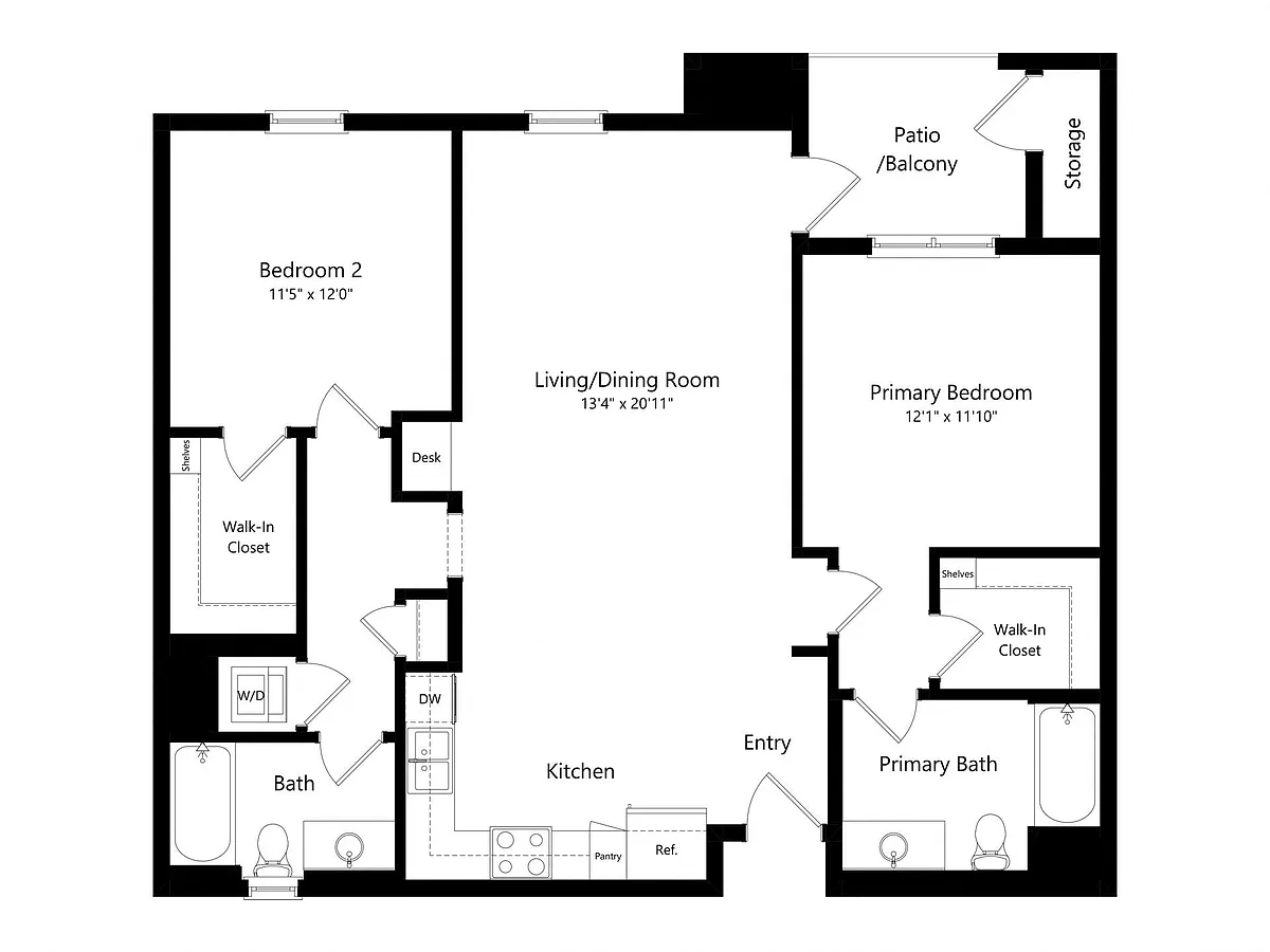Floor plan 2-2