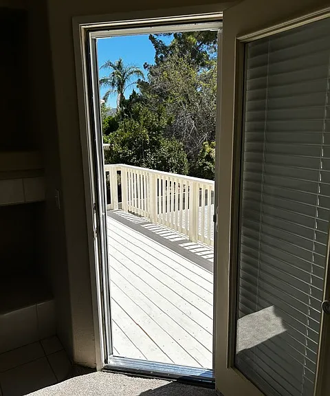 balcony off of master bedroom