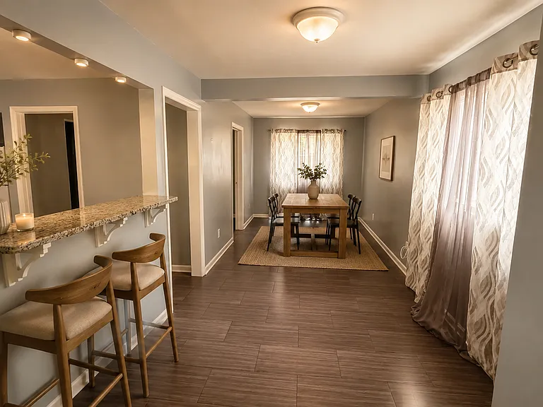 AI-generated virtual staging for illustration only. Furniture and decor are not included.