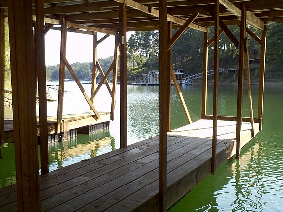 On the dock