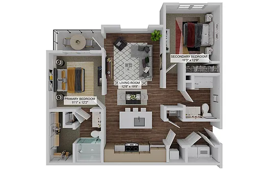 Floor plan The Captain Plus (B1 Plus)