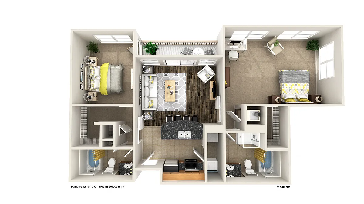 Floor plan Monroe