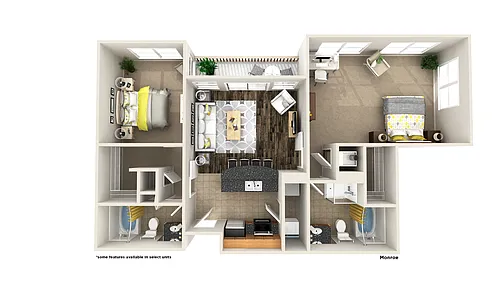 Floor plan Monroe