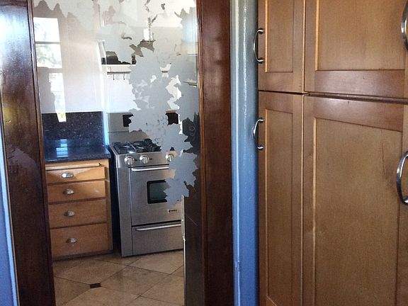 view from pantry to pitch