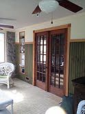 French doors open to LR