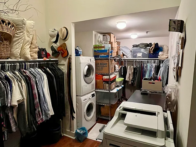 SO MUCH SPACE in this closet - and there's a separate storage unit in the basement.
