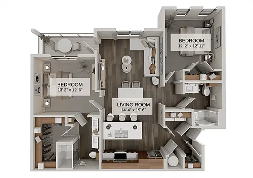 Floor plan The Crossing (B2)