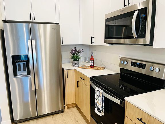 Kitchen with Smart Stainless steel appliances
