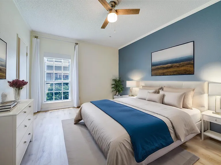 Virtually Staged Bedroom
