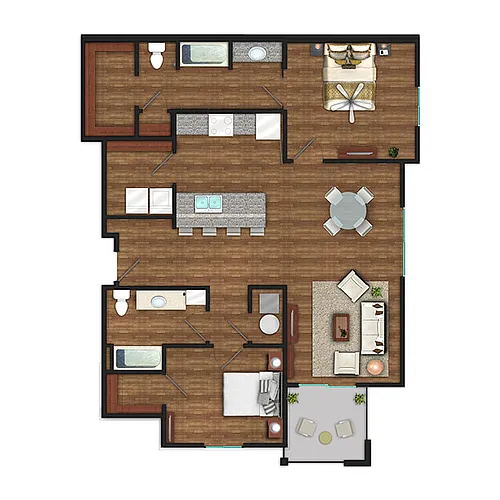 Floor plan The Sante Fe