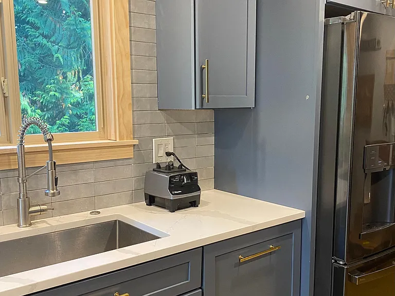 Kitchen Sink and New Fridge