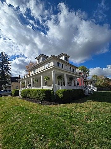 Exterior of the home. Corner view looking from Park and Knox Street corner.