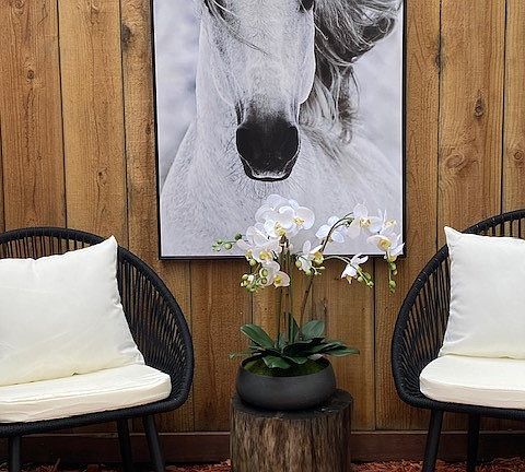outdoor furnishings stay with the unit for private patio/yard area if you like
