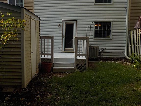 Easy maintenance. HOA mows front yard. Back yard takes 4 minutes to mow (mower included in shed) Mulch beds on both fences are for your use as desired.