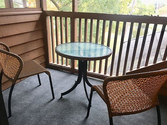 Balcony over looking lake