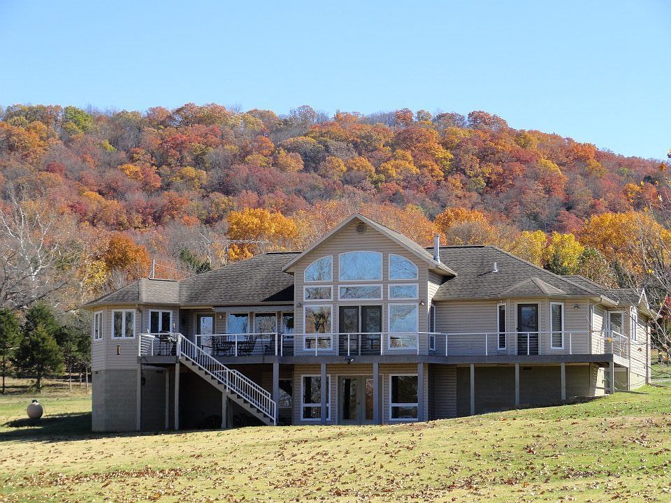Fall view from the lake. 