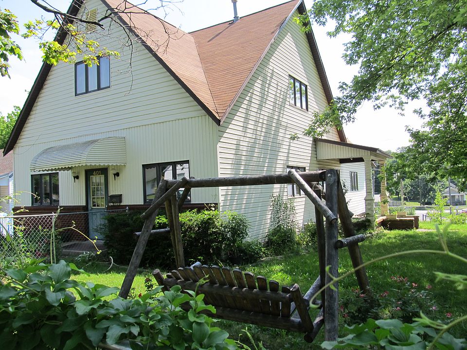 Partially shaded yard.