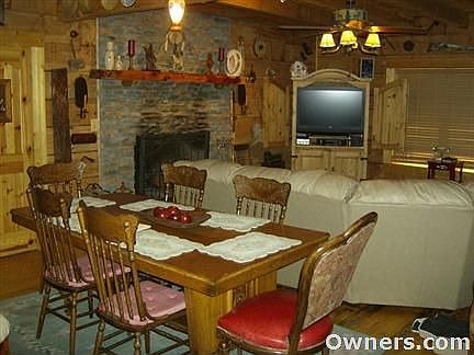Fireplace opening is 4 ft. all rock