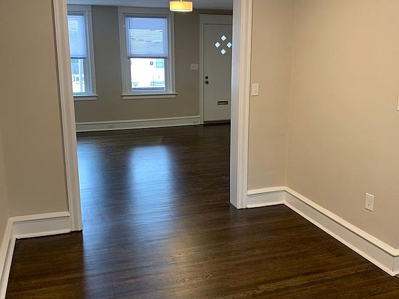 Dining room looking into living room.