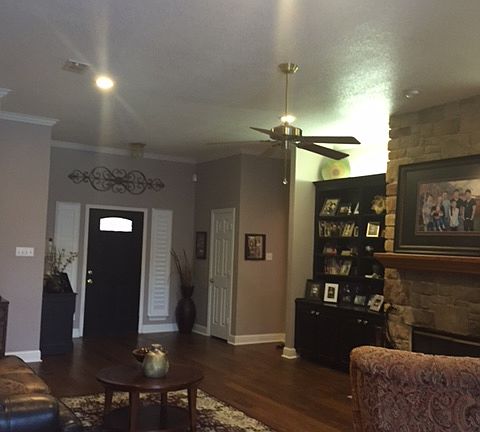 living room with built-ins