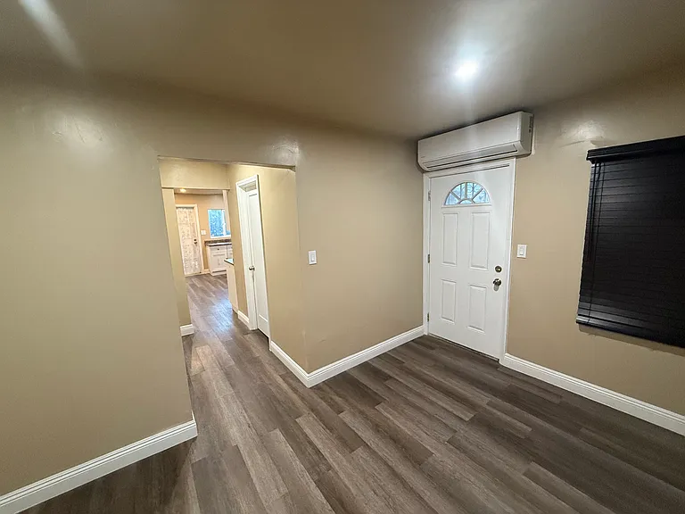 Entrance and hallway with split ac/heat system