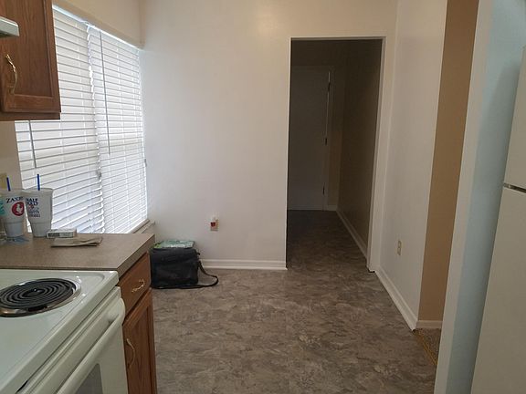 kitchen looking into laundry room and garage