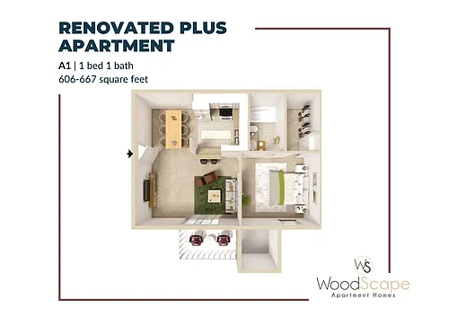 Floor plan A1 Renovated Plus