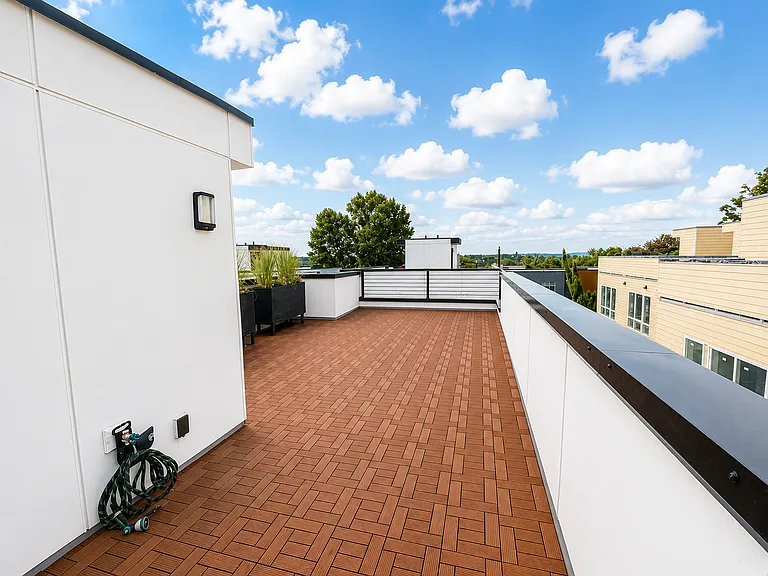 Rooftop water spigot is available for plant lovers!