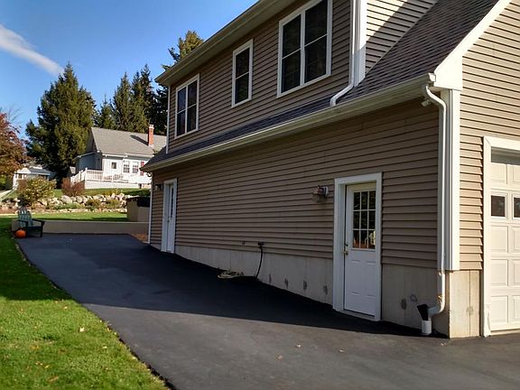 Private parking behind building