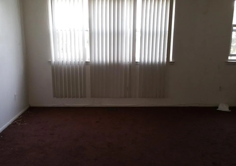 Apt B living area before tenant moving in