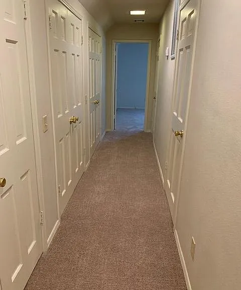 Upstairs Hallway With Plenty Of Closet Storage Space